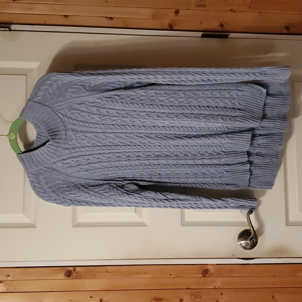 Shirttail sweater